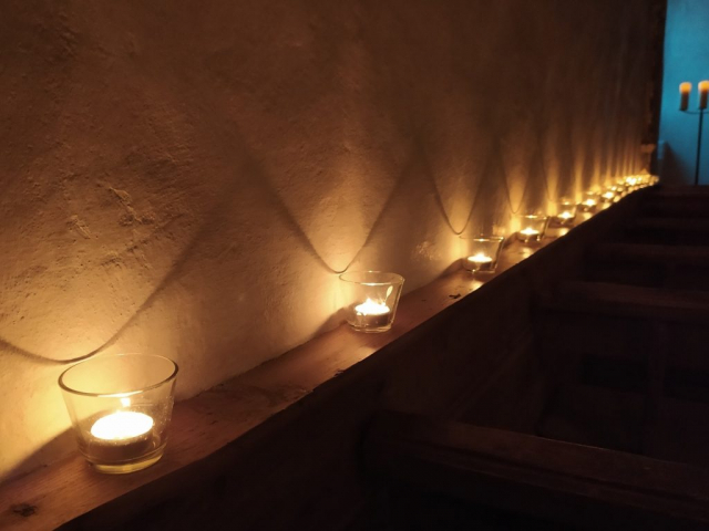Kerzenbeleuchtung bei Taize