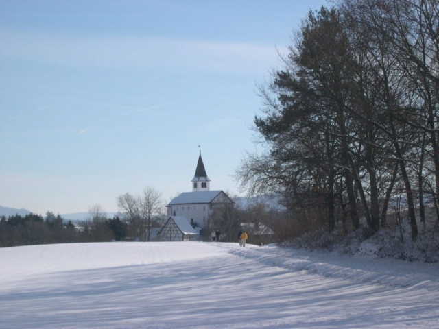 Die Bergkirche im Winter